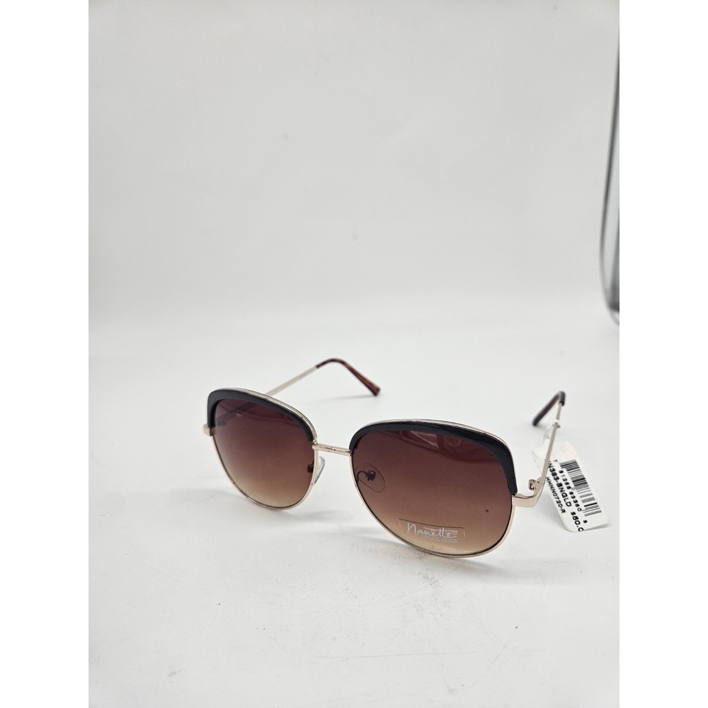Nanette Lepore Oversized Brown Frame Sunglasses